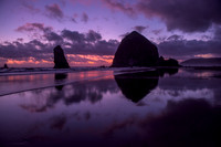 Sunset at Haystack Rock, Cannon Beach
